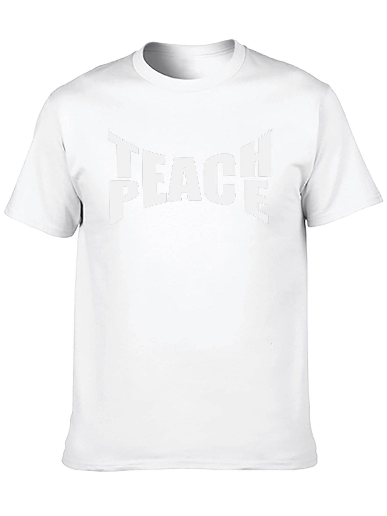 Teach Peace Graphic T-Shirt - Black Cotton Tee