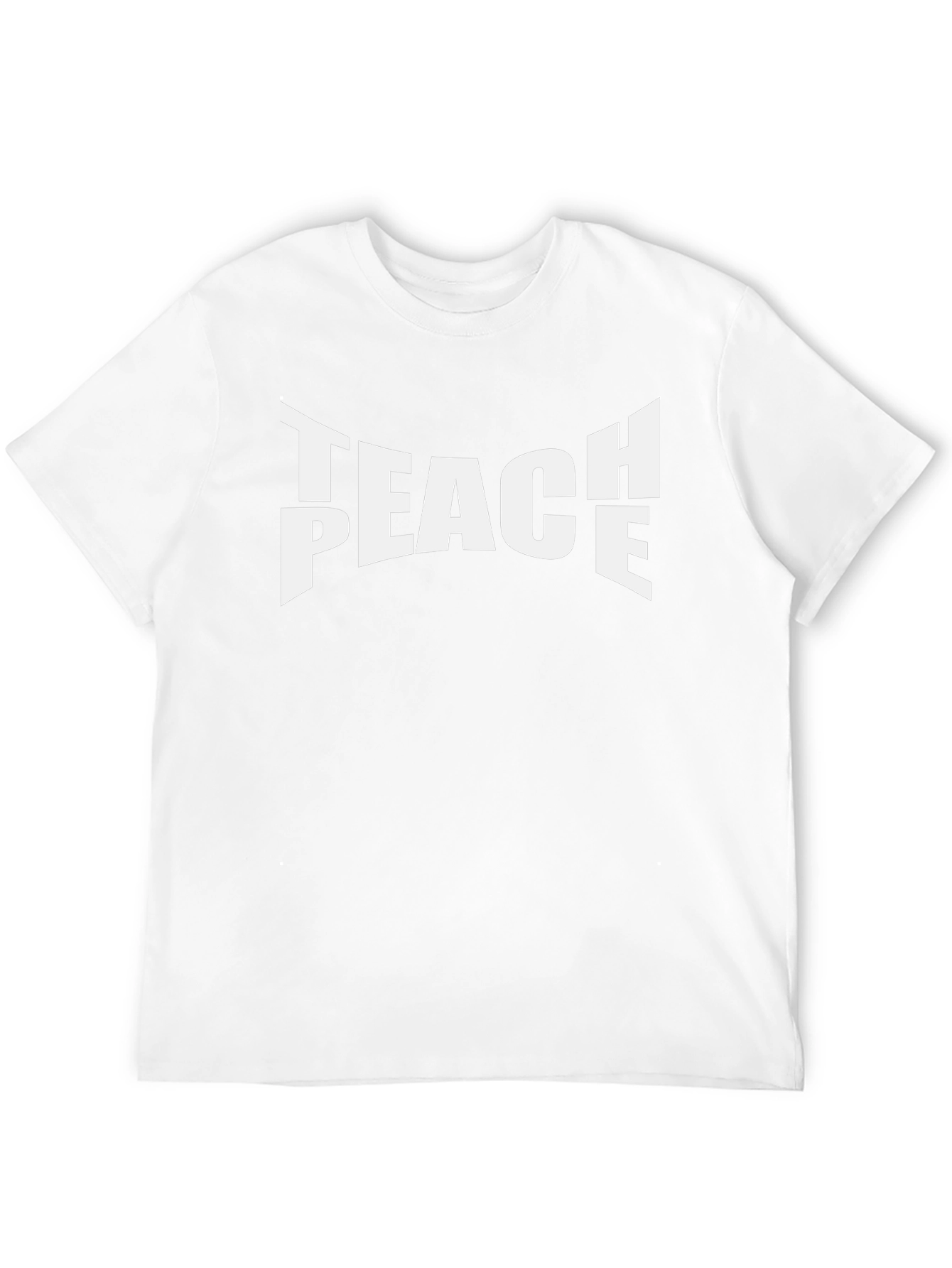 Teach Peace Graphic T-Shirt - Black Cotton Tee